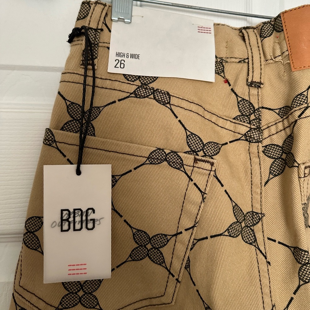 BDG Wide Leg Tennis Print Pants - Picture 6 of 6